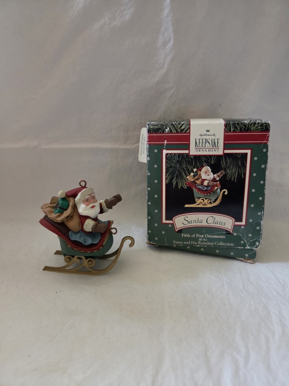 Vintage Hallmark 1992 Santa Claus Of Santa And His Reindeer Collection Ornament